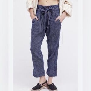 Free people Rumors Harem Pants Striped Cotton pants Bohemian